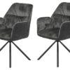 Sessel Amira, 2er-Set anthrazit B/H/T: ca. 56x89x61 cm Sessel Amira, 2er-Set anthrazit B/H/T: ca. 56x89x61 cm – Bild 3
