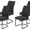 Schwingstuhl Brindisi, 4er-Set anthrazit Webstoff B/H/T: ca. 48x98,5x67 cm – Bild 3