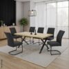 Schwingstuhl Brindisi, 4er-Set anthrazit Webstoff B/H/T: ca. 48x98,5x67 cm – Bild 5