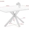 Tisch Cleo I Eiche schwarz Holzwerkstoff Metall B/H/T: ca. 140x76x90 cm – Bild 2