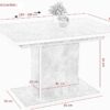 Essgruppe Donau I Beton Holzwerkstoff B/H/T: ca. 160x76x80 cm – Bild 4