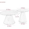 Couchtisch Dustin Marmoroptik grau B/H: ca. 70x46 cm – Bild 2