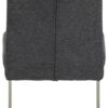 Schwingstuhl Ines, 2er-Set anthrazit Edelstahloptik Metall Microfaser Webstoff B/H/T: ca. 50x99x66 cm – Bild 5