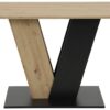 Esstisch Judith Eiche schwarz B/H/T: ca. 110x76x68 cm – Bild 2