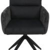 Armlehnstuhl Leandra, 2er-Set anthrazit Microfaser Webstoff B/H/T: ca. 63x92x69 cm – Bild 2