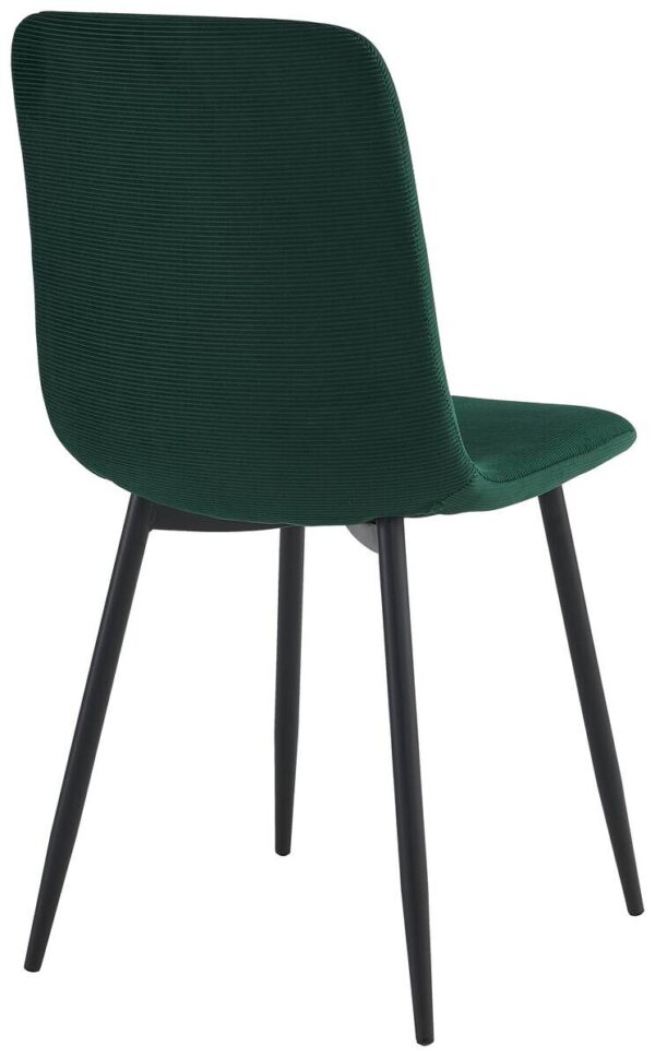 Stuhl Leipzig, 4er-Set moosgrün Microfaser B/H/T: ca. 44x92x54 cm – Bild 3