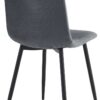Stuhl Leipzig, 4er-Set anthrazit Microfaser B/H/T: ca. 44x92x54 cm – Bild 5