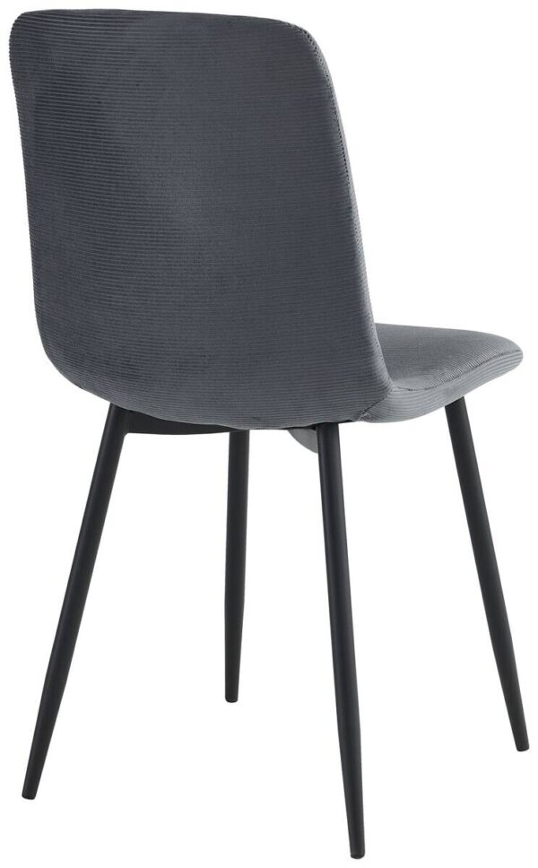 Stuhl Leipzig, 4er-Set anthrazit Microfaser B/H/T: ca. 44x92x54 cm – Bild 5