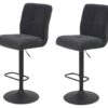 Barhocker Leni I, 2er-Set anthrazit B/H/T: ca. 44x124x57 cm Barhocker Leni I, 2er-Set anthrazit B/H/T: ca. 44x124x57 cm – Bild 3