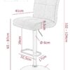 Barhocker Leni I, 2er-Set creme Microfaser B/H/T: ca. 44x124x57 cm Barhocker Leni I, 2er-Set creme Microfaser B/H/T: ca. 44x124x57 cm – Bild 5