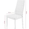 Essgruppe Lilo weiß Beton Holzwerkstoff B/H/T: ca. 138x76x80 cm – Bild 3