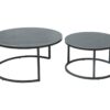 Couchtisch Luis II grau Marmoroptik schwarz H/D: ca. 41x80 cm – Bild 5