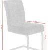 Essgruppe Luise Eiche anthrazit Holzwerkstoff B/H/T: ca. 180x76x90 cm – Bild 2