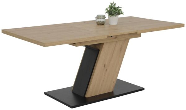 Essgruppe Luise grau Eiche Microfaser B/H/T: ca. 180x76x90 cm – Bild 4