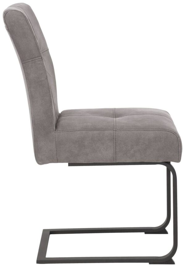 Essgruppe Luise II grau Microfaser B/H/T: ca. 160x76x80 cm – Bild 5
