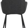 Armlehnstuhl Maria anthrazit Microfaser Webstoff B/H/T: ca. 55x84x61 cm – Bild 2