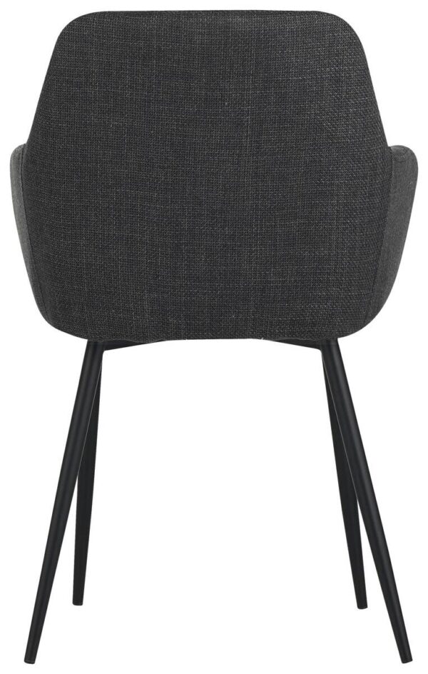 Armlehnstuhl Maria anthrazit Microfaser Webstoff B/H/T: ca. 55x84x61 cm – Bild 2