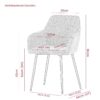 Armlehnstuhl Maria, 2er-Set anthrazit Microfaser Webstoff B/H/T: ca. 55x84x61 cm – Bild 2