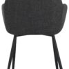 Armlehnstuhl Maria, 2er-Set anthrazit Microfaser Webstoff B/H/T: ca. 55x84x61 cm – Bild 4