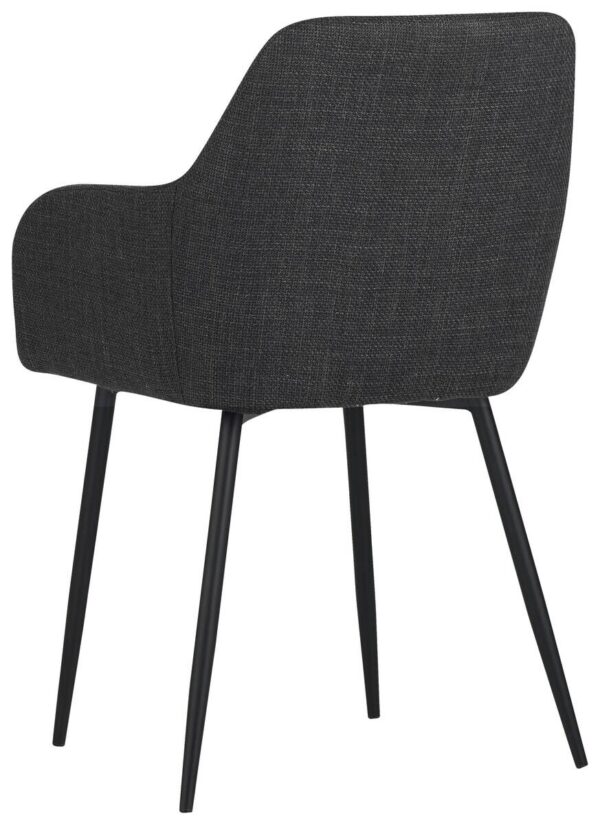 Armlehnstuhl Maria, 2er-Set anthrazit Microfaser Webstoff B/H/T: ca. 55x84x61 cm – Bild 5