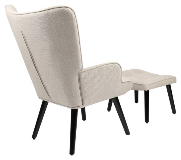 Sessel Paros beige Webstoff B/H/T: ca. 68x97x75 cm – Bild 2