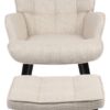 Sessel Paros beige Webstoff B/H/T: ca. 68x97x75 cm – Bild 3