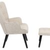 Sessel Paros beige Webstoff B/H/T: ca. 68x97x75 cm – Bild 4