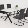 Schwingstuhl Rachel I, 2er-Set anthrazit Microfaser B/H/T: ca. 46x96x60 cm – Bild 2