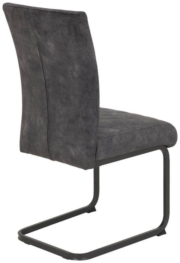 Schwingstuhl Rachel I, 2er-Set anthrazit Microfaser B/H/T: ca. 46x96x60 cm – Bild 5
