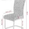 Schwingstuhl Rachel I, 4er-Set anthrazit Microfaser B/H/T: ca. 46x96x60 cm – Bild 2