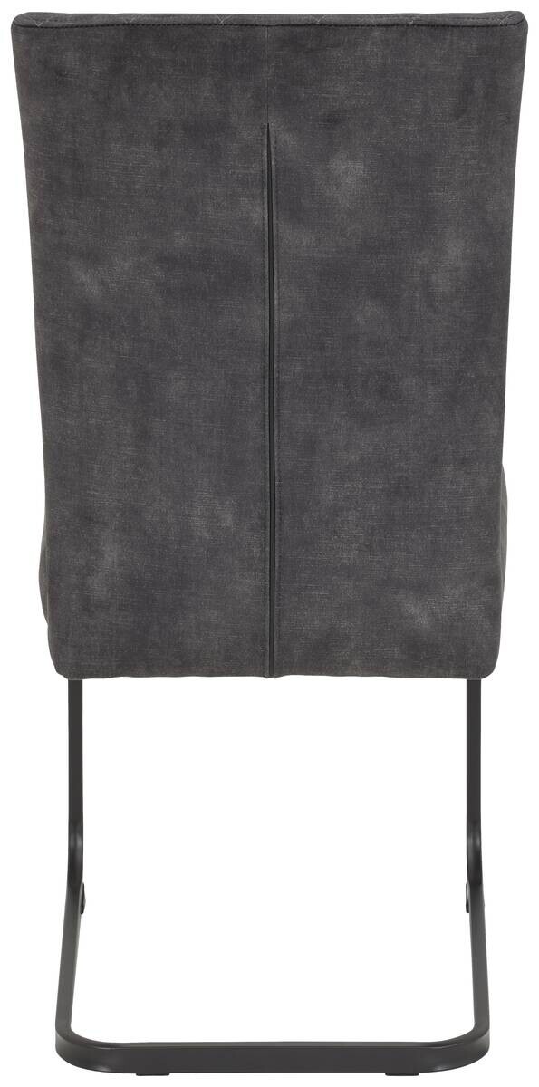 Schwingstuhl Rachel I, 4er-Set anthrazit Microfaser B/H/T: ca. 46x96x60 cm – Bild 4