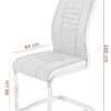 Schwingstuhl Riga, 2er-Set anthrazit Webstoff B/H/T: ca. 44x100x60 cm – Bild 2