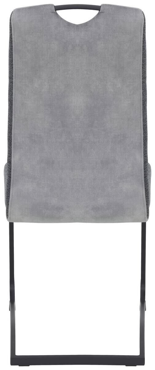 Schwingstuhl Riga, 4er-Set hellgrau Webstoff B/H/T: ca. 44x100x60 cm – Bild 3