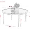 Couchtisch Ronda schwarz H/D: ca. 40x80 cm – Bild 2
