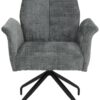 Armlehnstuhl Viktoria hellgrau Microfaser Webstoff B/H/T: ca. 71x93x68 cm – Bild 5