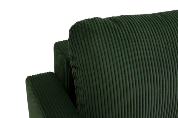 Ecksofa mit Bettfunktion und Bettkasten grün Microfaser B/H/T: ca. 227x92x146 cm – Bild 2