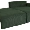 Ecksofa mit Bettfunktion und Bettkasten grün Microfaser B/H/T: ca. 227x92x146 cm – Bild 4