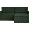 Ecksofa mit Bettfunktion und Bettkasten grün Microfaser B/H/T: ca. 227x92x146 cm – Bild 5