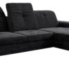 Ecksofa mit Bettfunktion und Bettkasten schwarz Microfaser B/H/T: ca. 270x104x170 cm – Bild 5