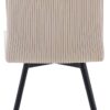 Stuhl Lara beige Kord B/H/T: ca. 47x89x58 cm – Bild 2
