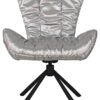 Drehstuhl Brest silber Kunstleder Nylon B/T: ca. 67x65 cm – Bild 3