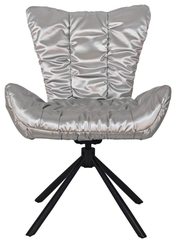 Drehstuhl Brest silber Kunstleder Nylon B/T: ca. 67x65 cm – Bild 3