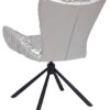 Drehstuhl Brest silber Kunstleder Nylon B/T: ca. 67x65 cm – Bild 4