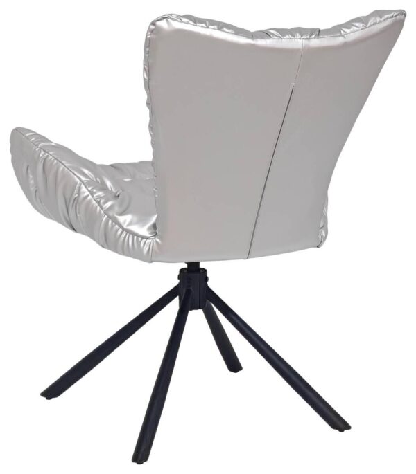 Drehstuhl Brest silber Kunstleder Nylon B/T: ca. 67x65 cm – Bild 4