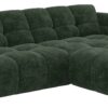 Ecksofa grün Microfaser B/H/T: ca. 280x81x178 cm – Bild 2