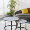 Couchtisch C680W-Couple weiß schwarz B/H: ca. 70x45 cm – Bild 3