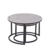 Couchtisch C680G-Couple grau schwarz B/H: ca. 70x45 cm – Bild 2