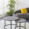 Couchtisch C680G-Couple grau schwarz B/H: ca. 70x45 cm – Bild 3