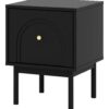 Nachtkonsole MAZOMA schwarz gold Optik B/H/T: ca. 41,5x53,5x39 cm – Bild 3