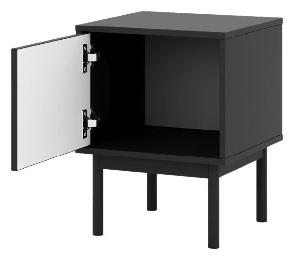 Nachtkonsole MAZOMA schwarz gold Optik B/H/T: ca. 41,5x53,5x39 cm – Bild 4